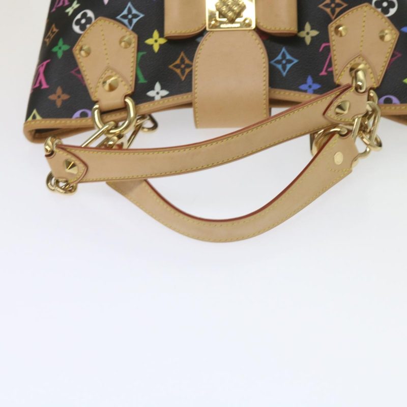 Louis Vuitton Monogram Multicolor Annie MM Shoulder Bag Black M40308 Auth 60084S - Image 7
