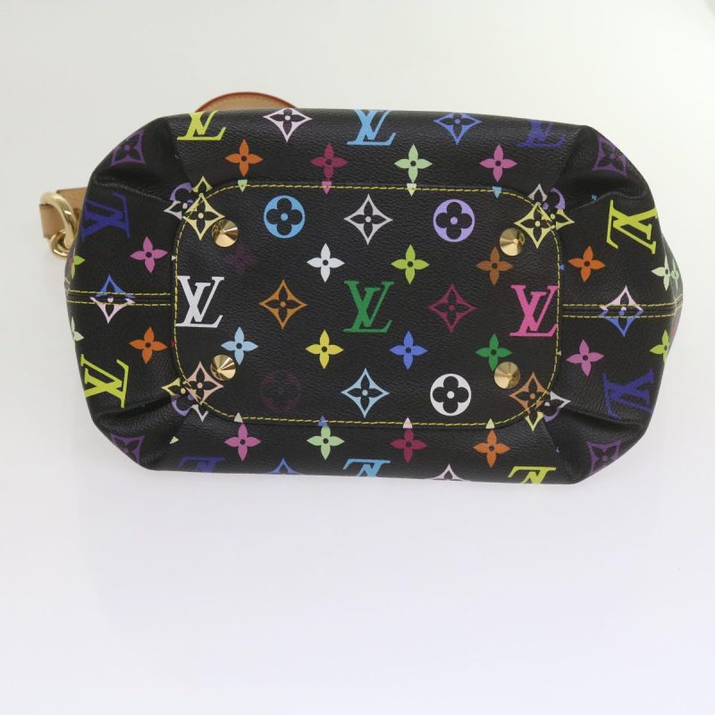 Louis Vuitton Monogram Multicolor Annie MM Shoulder Bag Black M40308 Auth 60084S - Image 5