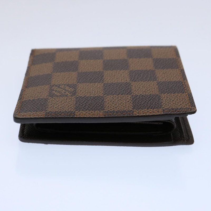 Louis Vuitton Damier Ebene Portefeuille Marco Bifold Wallet N61675 Auth 60094A - Image 4