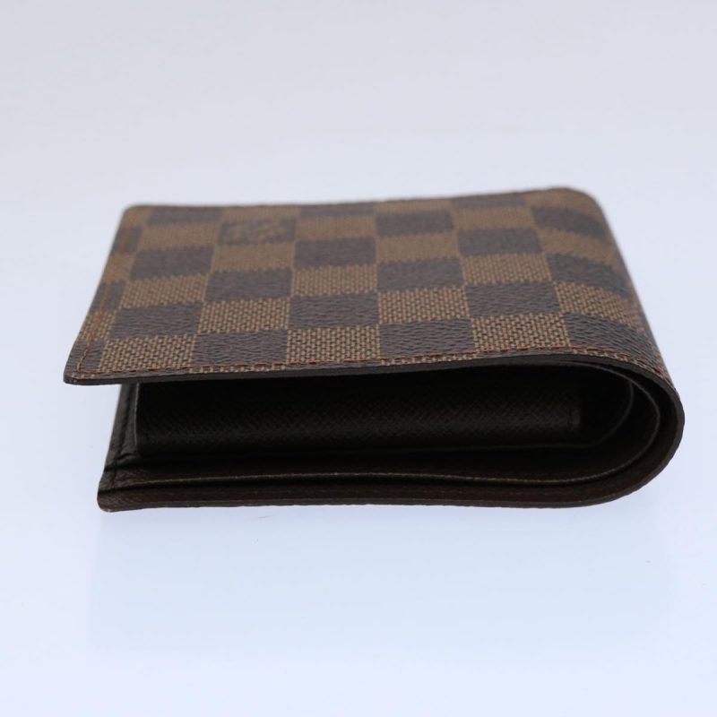 Louis Vuitton Damier Ebene Portefeuille Marco Bifold Wallet N61675 Auth 60094A - Image 5