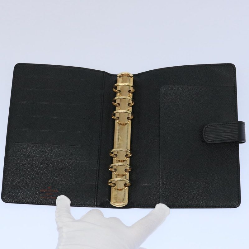 Louis Vuitton Epi Agenda MM Day Planner Cover Black R20042  60095 - Image 8