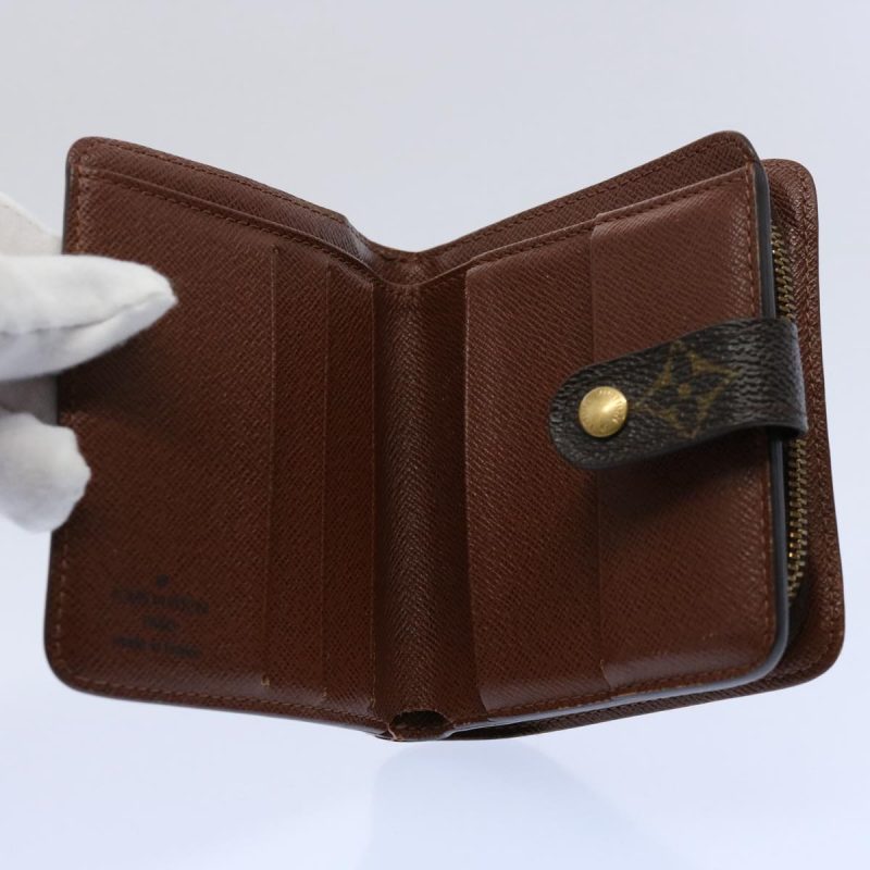 Louis Vuitton Monogram Compact Zip Wallet M61667  60097 - Image 10