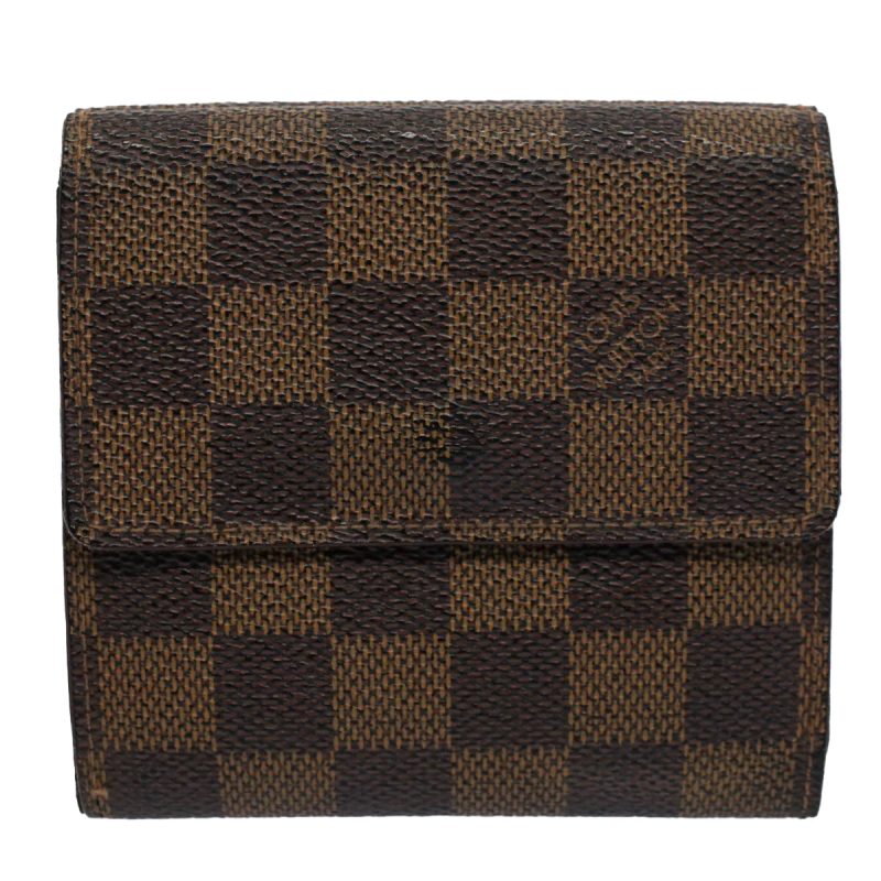 Louis Vuitton Damier Ebene Portefeuille Elise Wallet N61654  60184 - Image 2