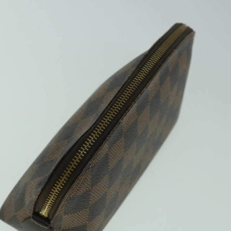 Louis Vuitton Damier Ebene Pochette Cosmetic PM Pouch N47516  60205 - Image 5