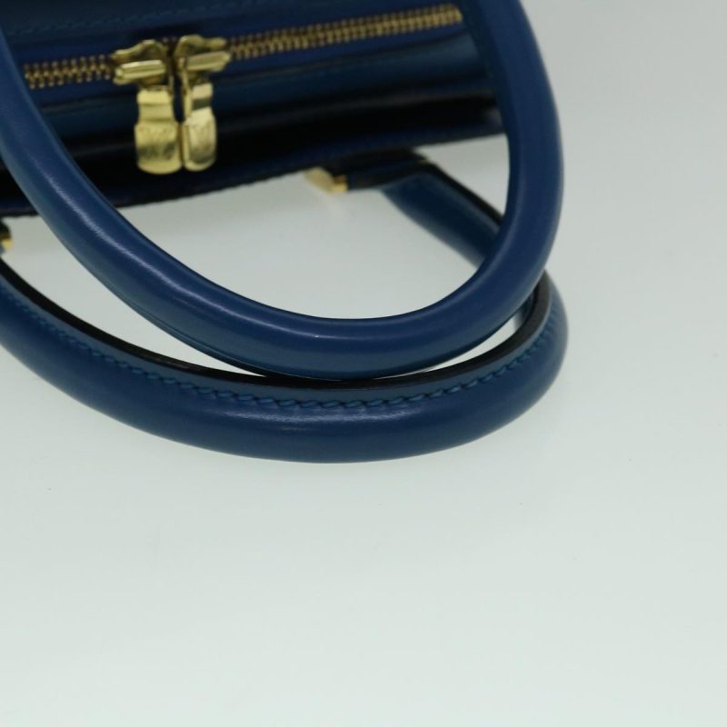 Louis Vuitton Epi Pont Neuf Hand Bag Blue M52055  60294 - Image 7