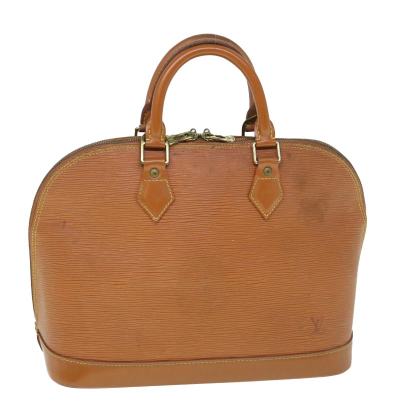 Louis Vuitton Epi Alma Hand Bag Brown M5214D  60296