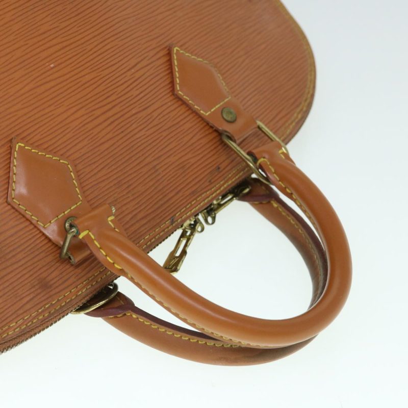 Louis Vuitton Epi Alma Hand Bag Brown M5214D  60296 - Image 8