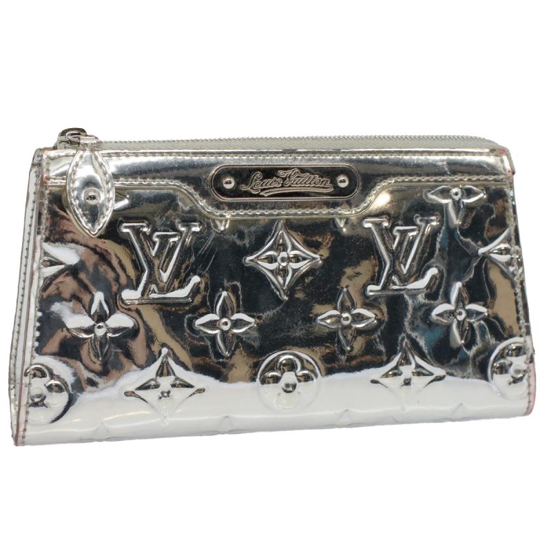 Louis Vuitton Monogram Miroir Trousse Cosmetic Pouch Silver M95603 Auth 60326