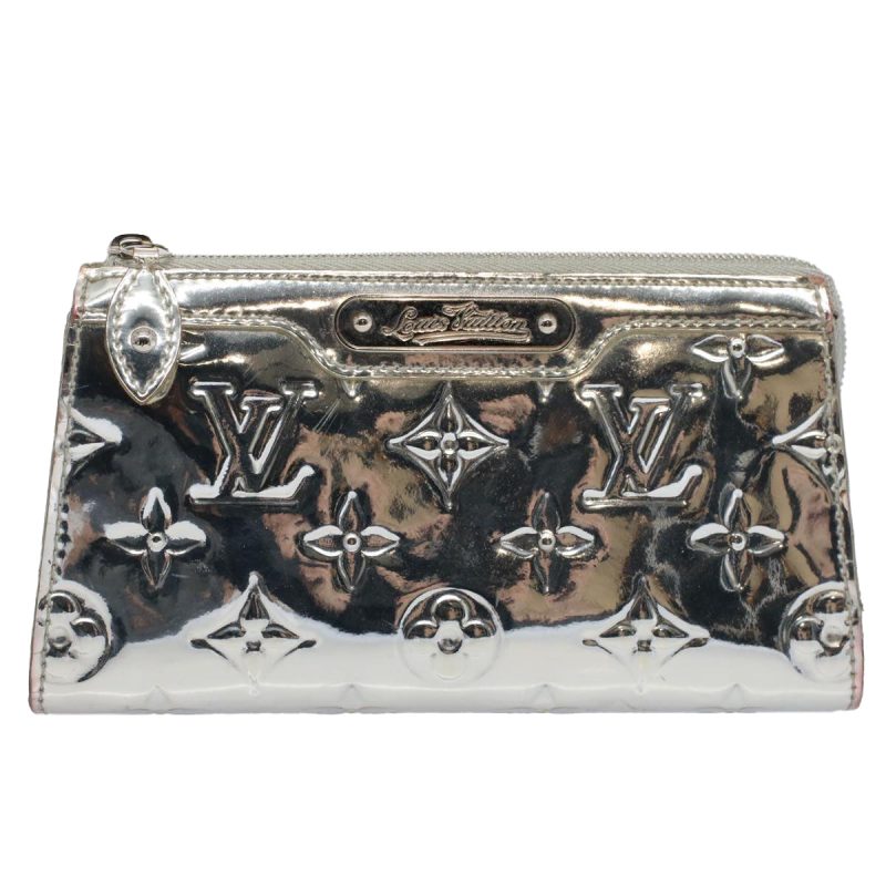 Louis Vuitton Monogram Miroir Trousse Cosmetic Pouch Silver M95603 Auth 60326 - Image 2
