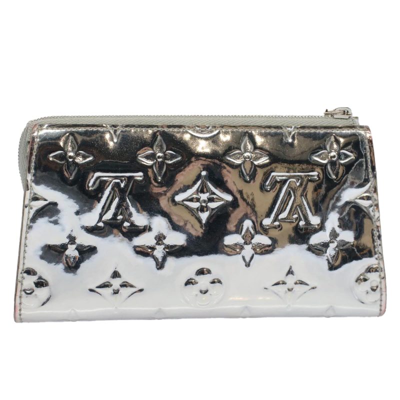 Louis Vuitton Monogram Miroir Trousse Cosmetic Pouch Silver M95603 Auth 60326 - Image 3