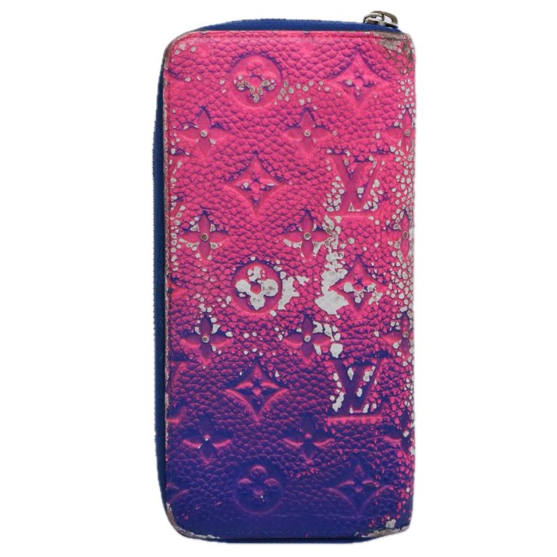 Louis Vuitton Monogram Illusion Brazza Portefeuille Wallet Purple  60331 - Image 2
