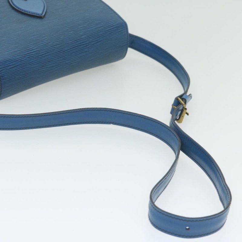 Louis Vuitton Epi Cartouchiere MM Shoulder Bag Blue M52245  60350 - Image 7