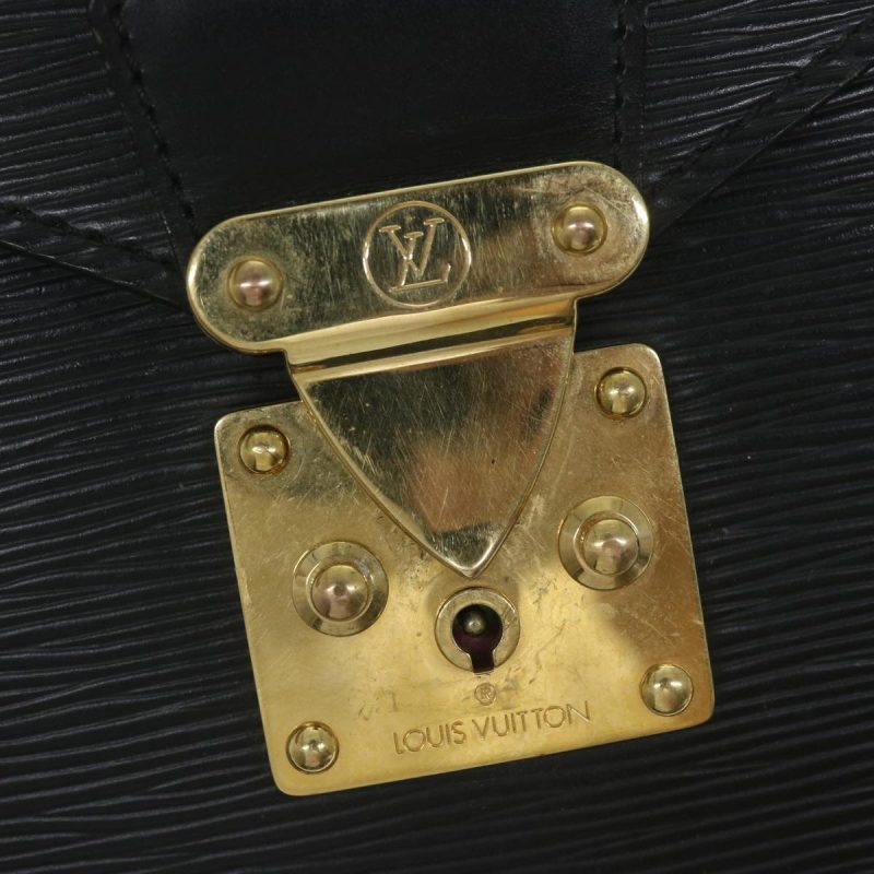 Louis Vuitton Epi Serviette Ambassador Business Bag Black M54412  60409 - Image 9