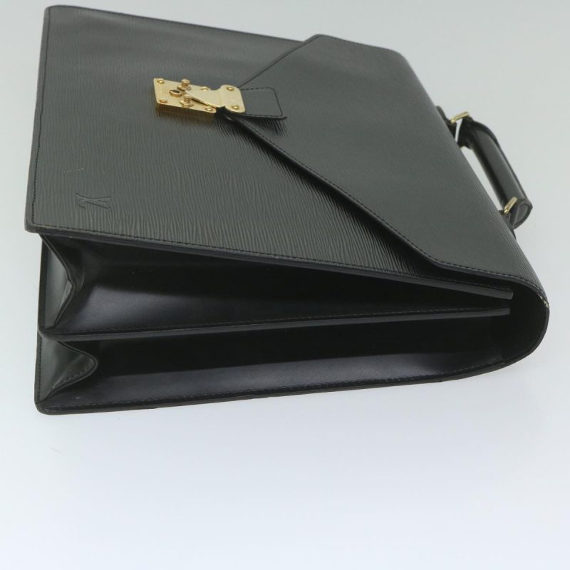 Louis Vuitton Epi Serviette Ambassador Business Bag Black M54412  60409 - Image 3
