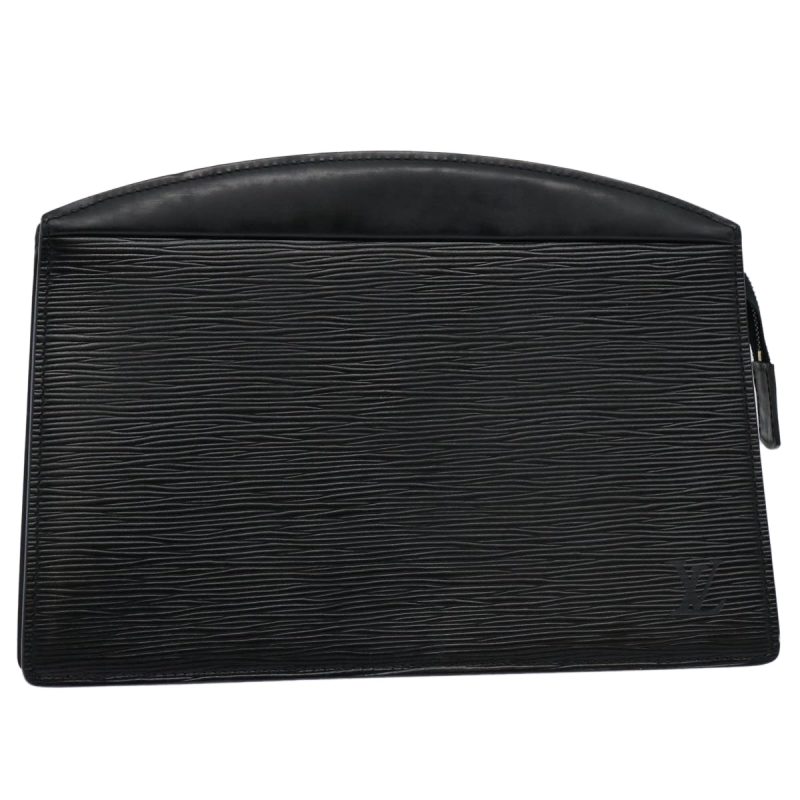 Louis Vuitton Epi Trousse Crete Clutch Bag Black M48402  60459
