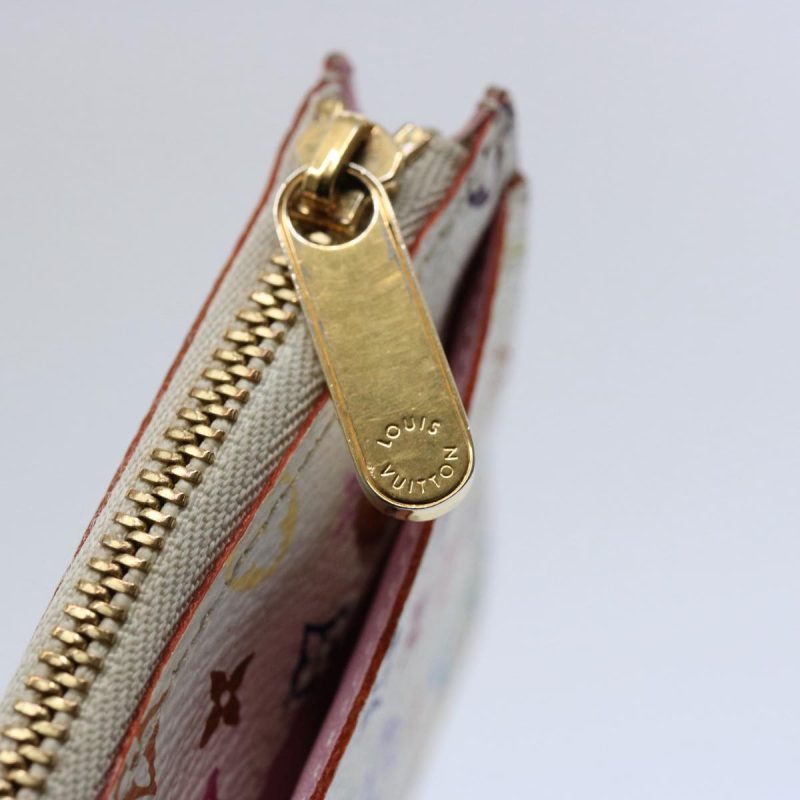 Louis Vuitton Multicolor Pochette Cles NM Coin Purse White M93734  60476A - Image 8