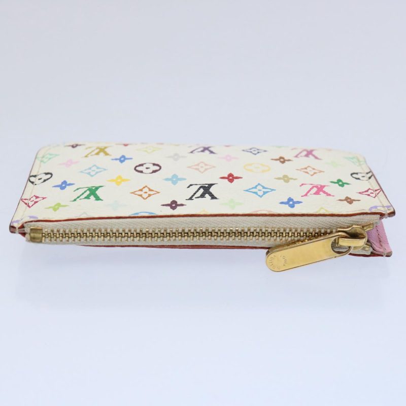 Louis Vuitton Multicolor Pochette Cles NM Coin Purse White M93734  60476A - Image 5