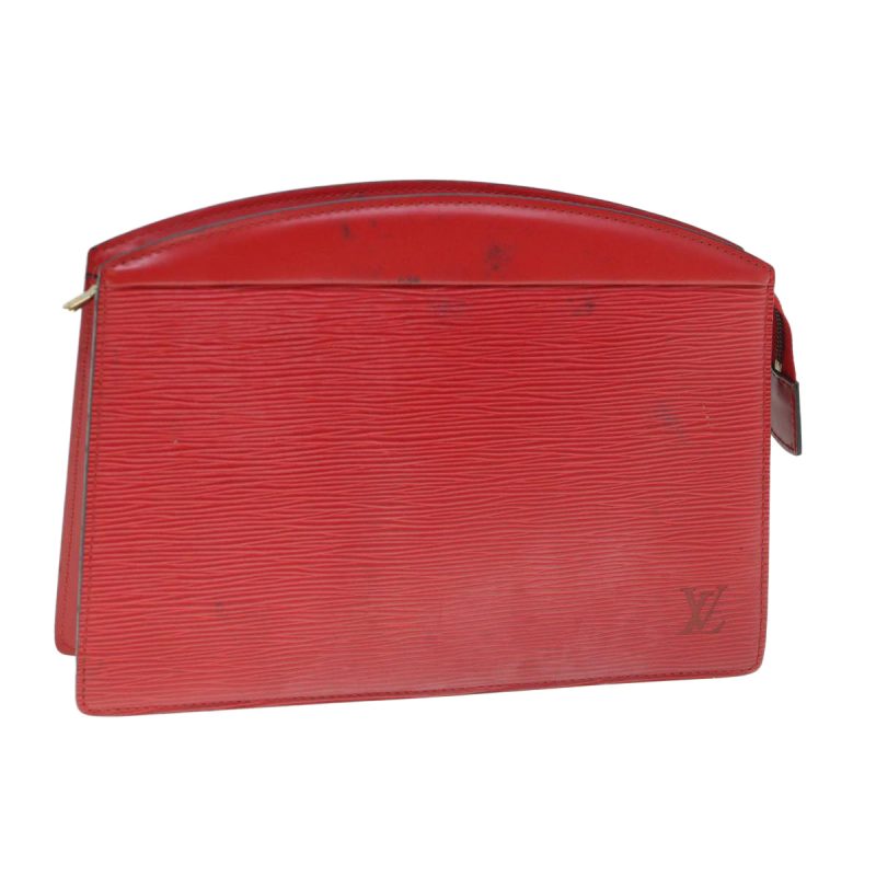 Louis Vuitton Epi Trousse Crete Clutch Bag Red M48407  60479