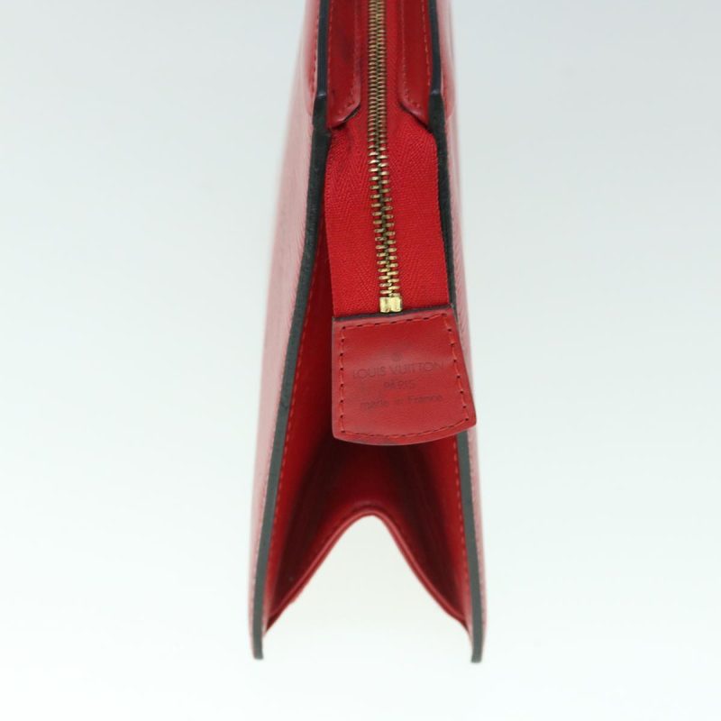 Louis Vuitton Epi Trousse Crete Clutch Bag Red M48407  60479 - Image 4