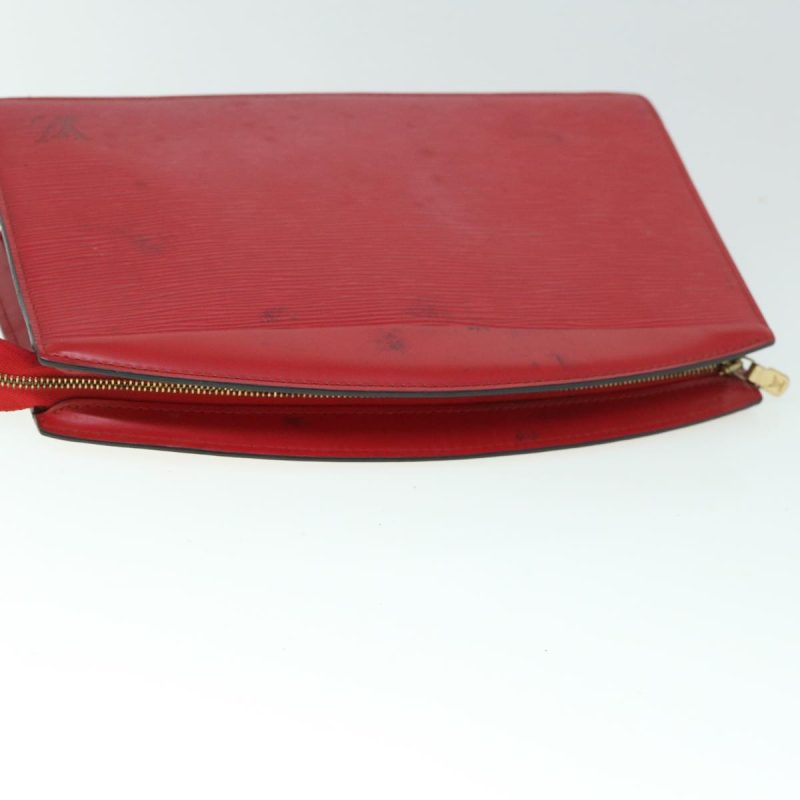 Louis Vuitton Epi Trousse Crete Clutch Bag Red M48407  60479 - Image 6