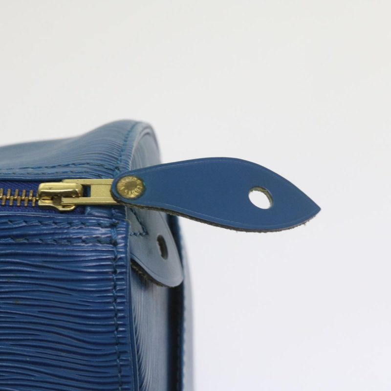 Louis Vuitton Epi Speedy 25 Hand Bag Toledo Blue M43015  60551 - Image 10
