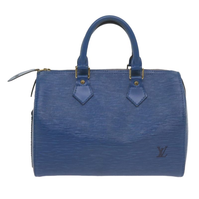 Louis Vuitton Epi Speedy 25 Hand Bag Toledo Blue M43015  60551 - Image 2