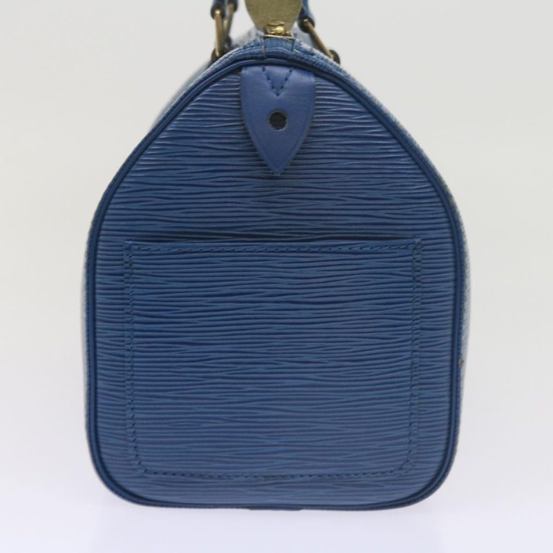Louis Vuitton Epi Speedy 25 Hand Bag Toledo Blue M43015  60551 - Image 3