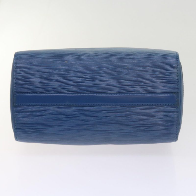 Louis Vuitton Epi Speedy 25 Hand Bag Toledo Blue M43015  60551 - Image 5