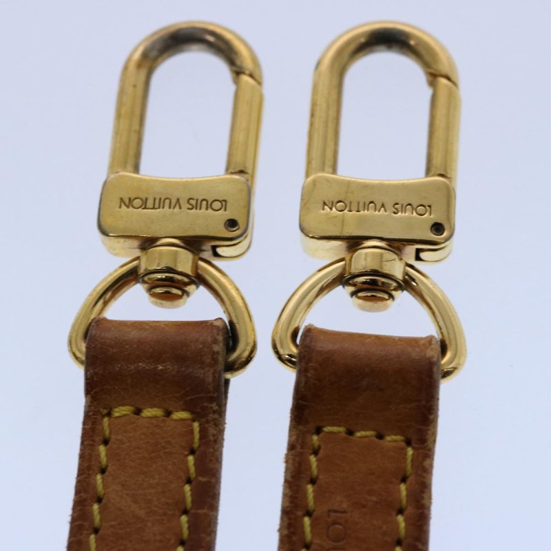 Louis Vuitton Shoulder Strap Leather 47.2"" Beige  60559 - Image 7