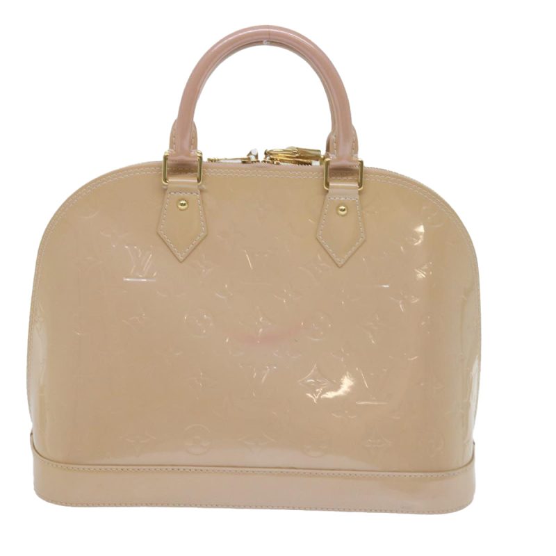 Louis Vuitton Monogram Vernis Alma PM Hand Bag Rose Florentin M91614 Auth 60582 - Image 2