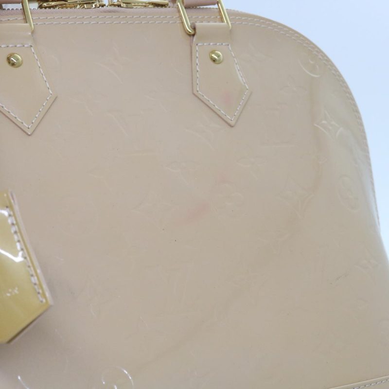 Louis Vuitton Monogram Vernis Alma PM Hand Bag Rose Florentin M91614 Auth 60582 - Image 3
