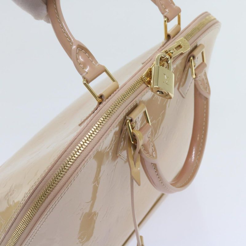 Louis Vuitton Monogram Vernis Alma PM Hand Bag Rose Florentin M91614 Auth 60582 - Image 7