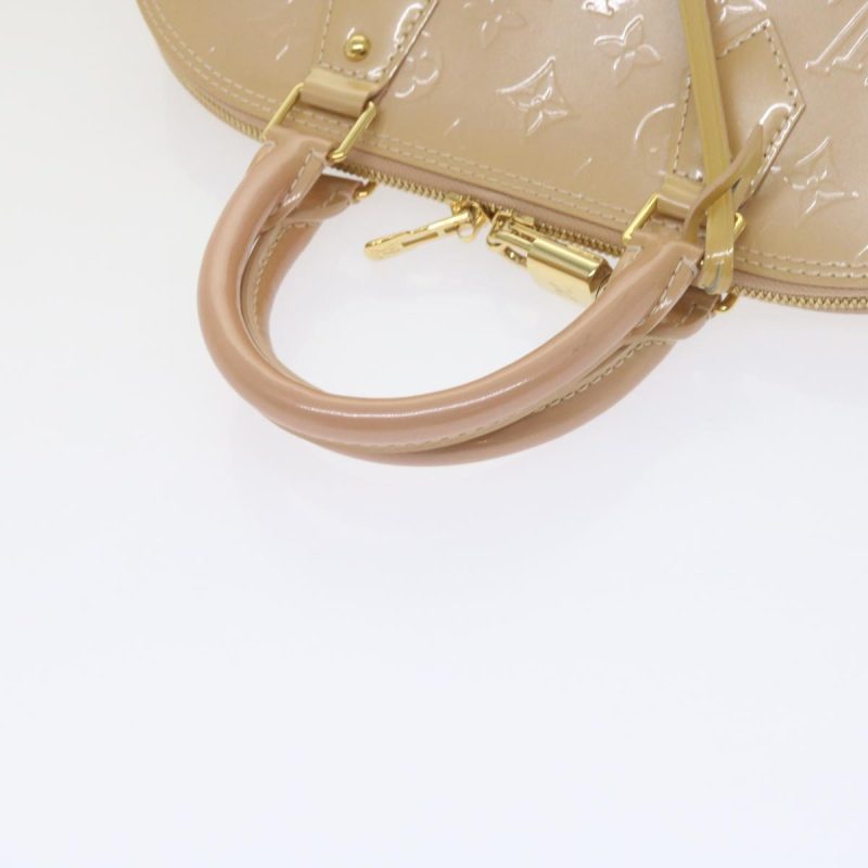 Louis Vuitton Monogram Vernis Alma PM Hand Bag Rose Florentin M91614 Auth 60582 - Image 8