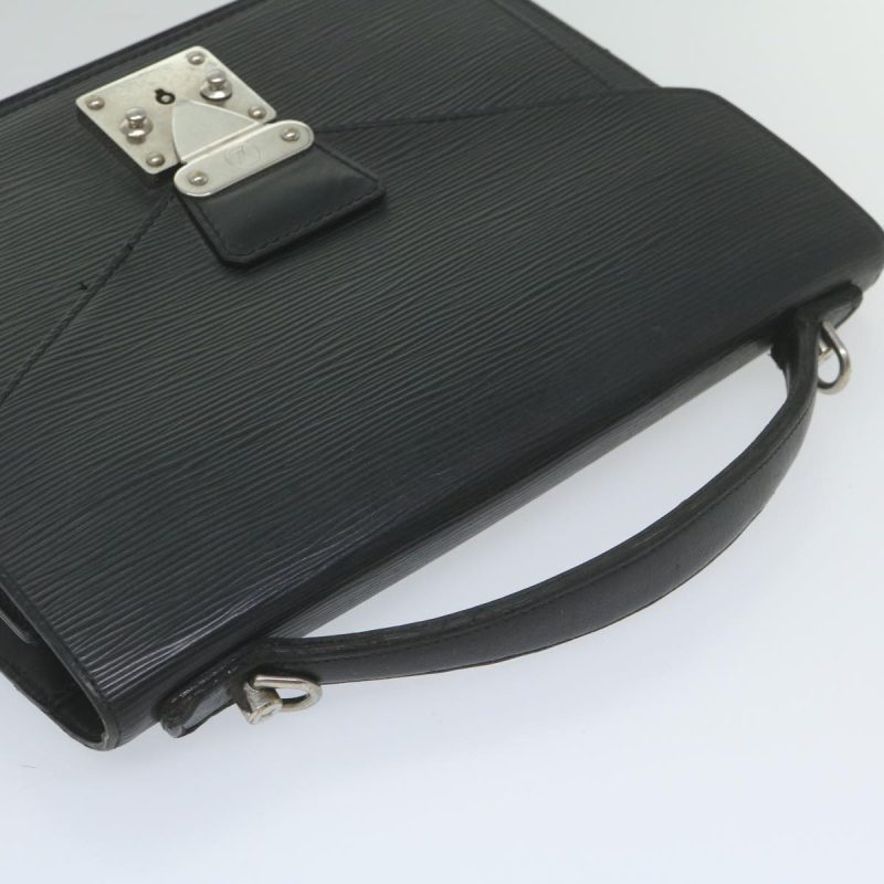 Louis Vuitton Epi Monceau 28 Hand Bag Black M52122  60660 - Image 6