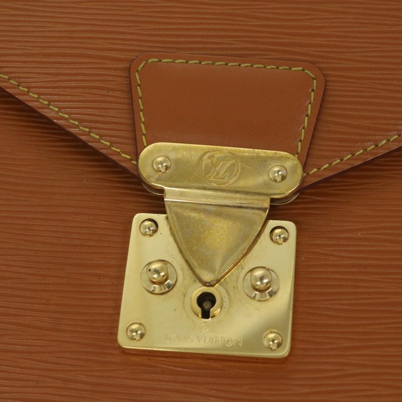 Louis Vuitton Epi Serviette Conseiller Briefcase Zipang Gold M54428 Auth 60664 - Image 9