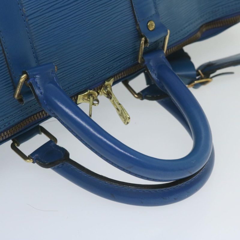 Louis Vuitton Epi Keepall 45 Boston Bag Blue M42975  60712 - Image 7