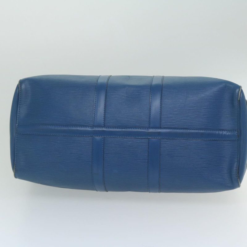 Louis Vuitton Epi Keepall 45 Boston Bag Blue M42975  60712 - Image 5