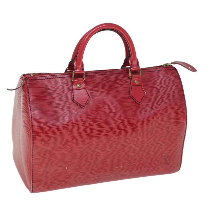 Louis Vuitton Epi Speedy 30 Hand Bag Castilian Red M43007  60718