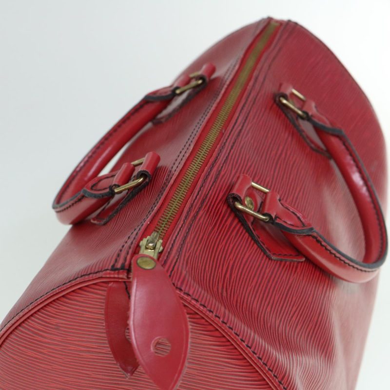 Louis Vuitton Epi Speedy 30 Hand Bag Castilian Red M43007  60718 - Image 6