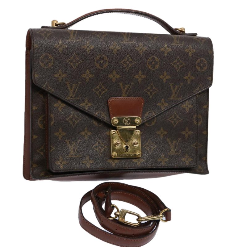 Louis Vuitton Monogram Monceau 28 Hand Bag 2way M51185  60751