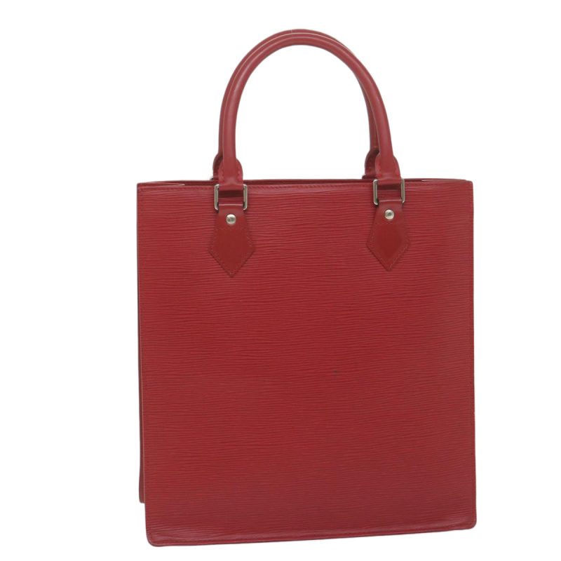 Louis Vuitton Epi Sac Plat PM Hand Bag Red Rouge  60899