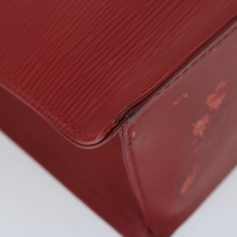Louis Vuitton Epi Sac Plat PM Hand Bag Red Rouge  60899 - Image 9