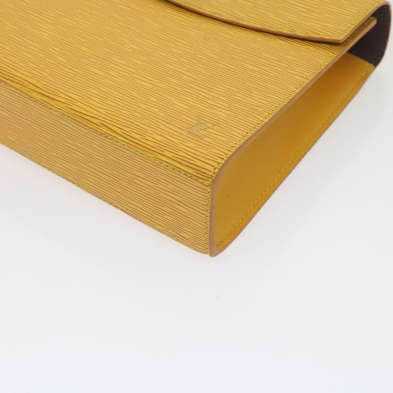 Louis Vuitton Epi Malesherbes Hand Bag Tassili Yellow Jonne M52379 Auth 61083 - Image 8