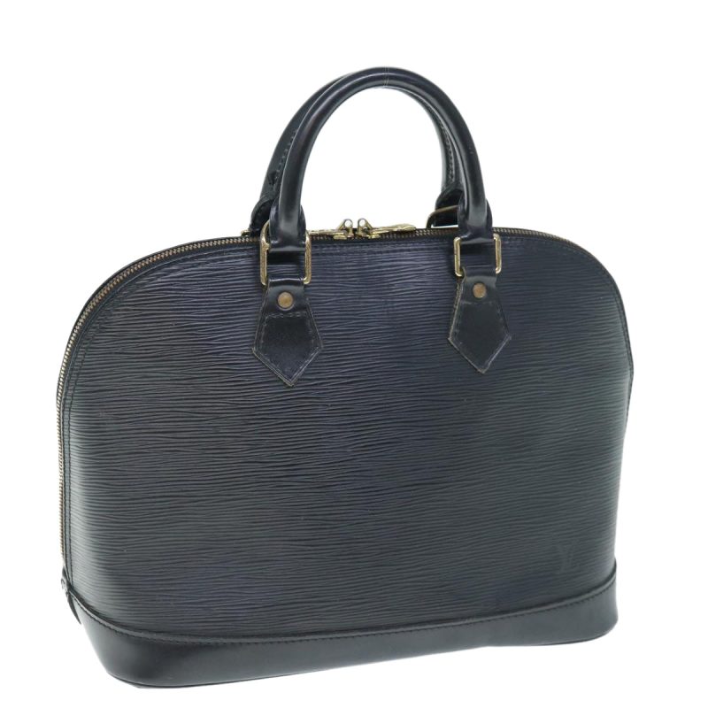 Louis Vuitton Epi Alma Hand Bag Black M52142  61106