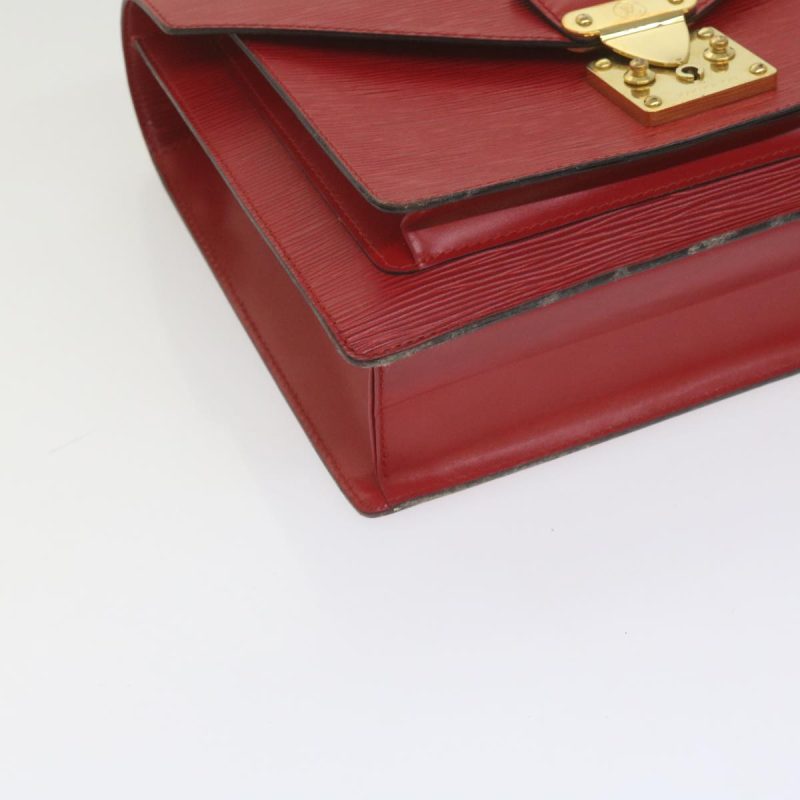 Louis Vuitton Epi Monceau 28 Hand Bag 2way Red M40783  61150 - Image 8
