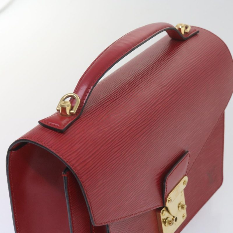 Louis Vuitton Epi Monceau 28 Hand Bag 2way Red M40783  61150 - Image 6