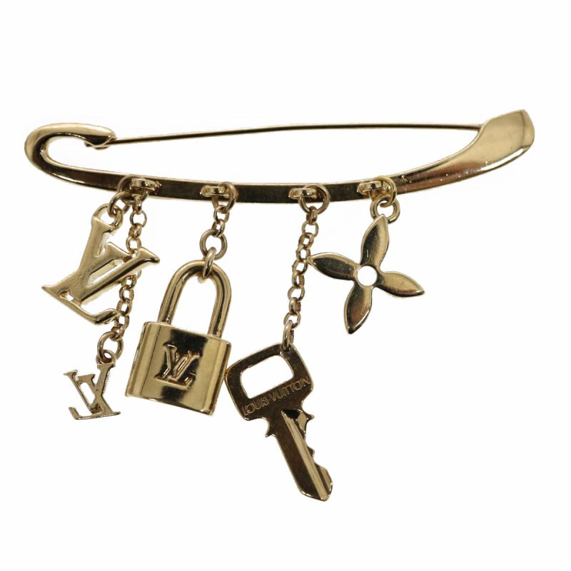 Louis Vuitton Broche Evangelion Rispin Brooch Gold Tone M64906  61185
