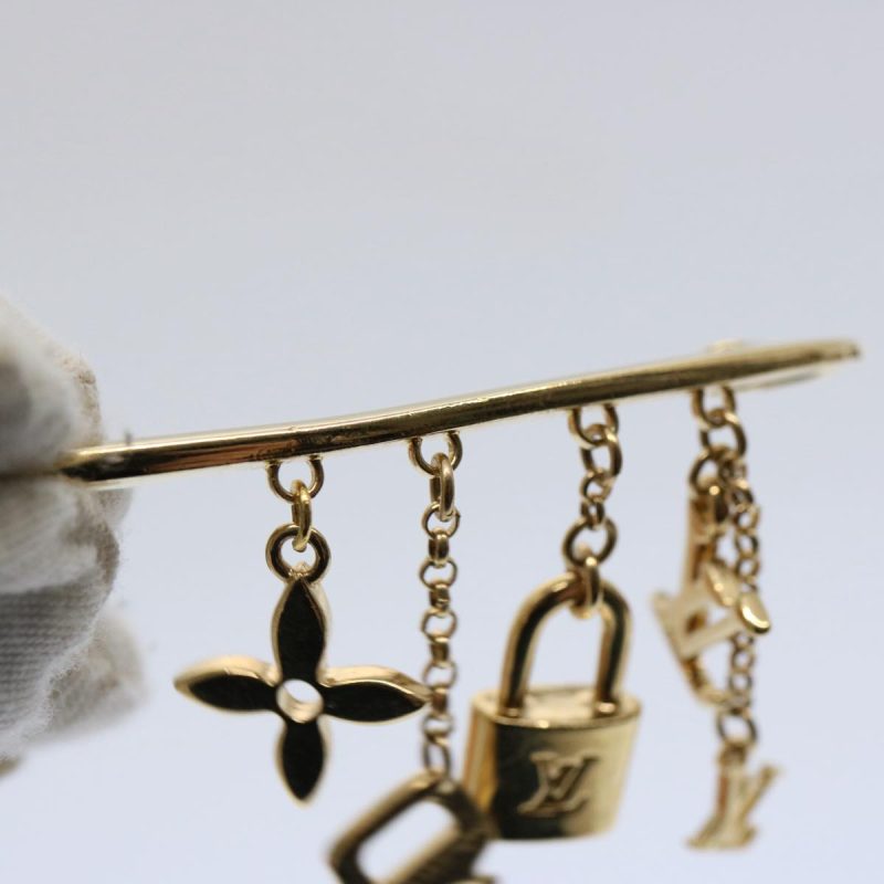 Louis Vuitton Broche Evangelion Rispin Brooch Gold Tone M64906  61185 - Image 4