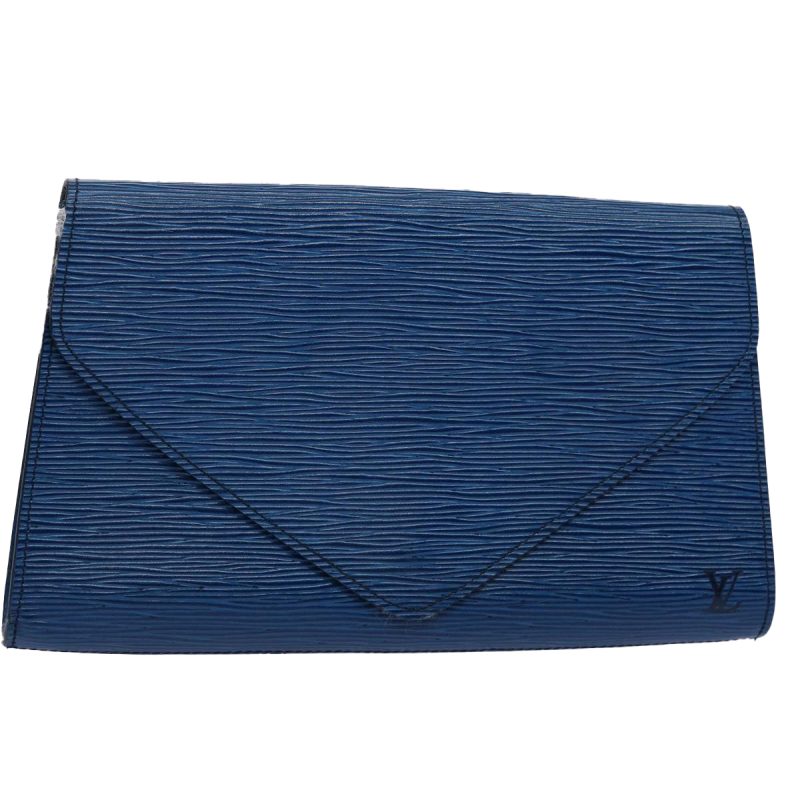 Louis Vuitton Epi Art Deco Clutch Bag Blue M52635  61214