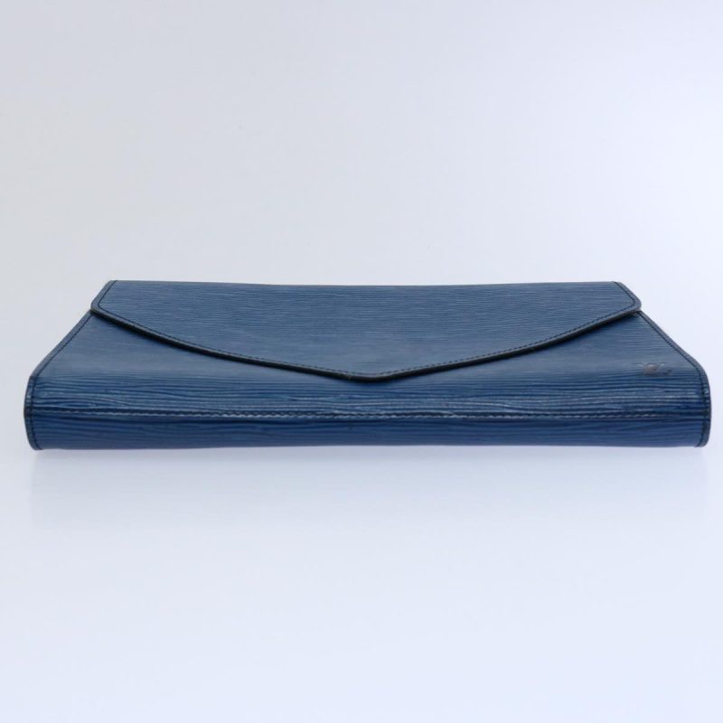 Louis Vuitton Epi Art Deco Clutch Bag Blue M52635  61214 - Image 6